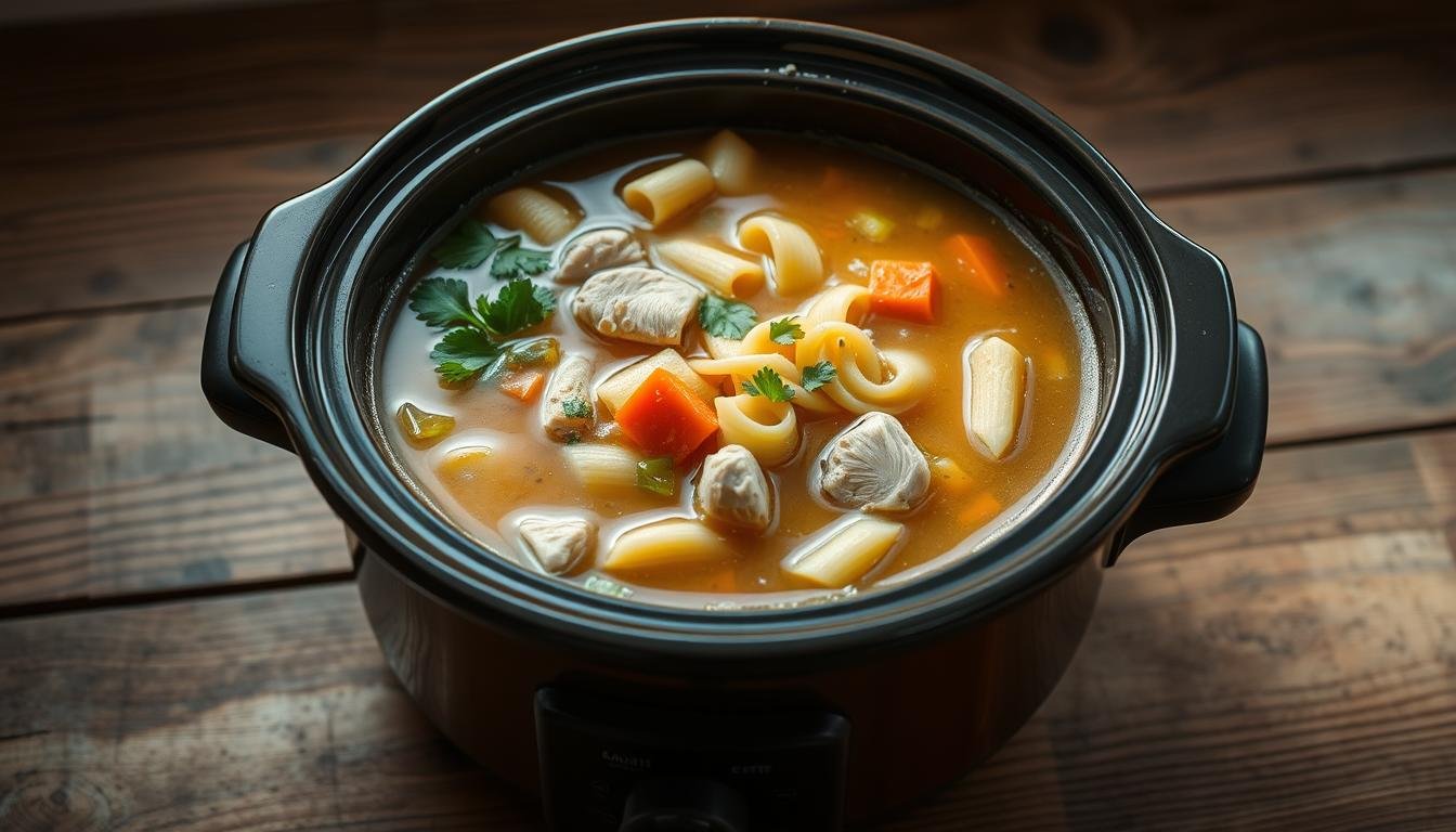 chicken noodle soup crock pot