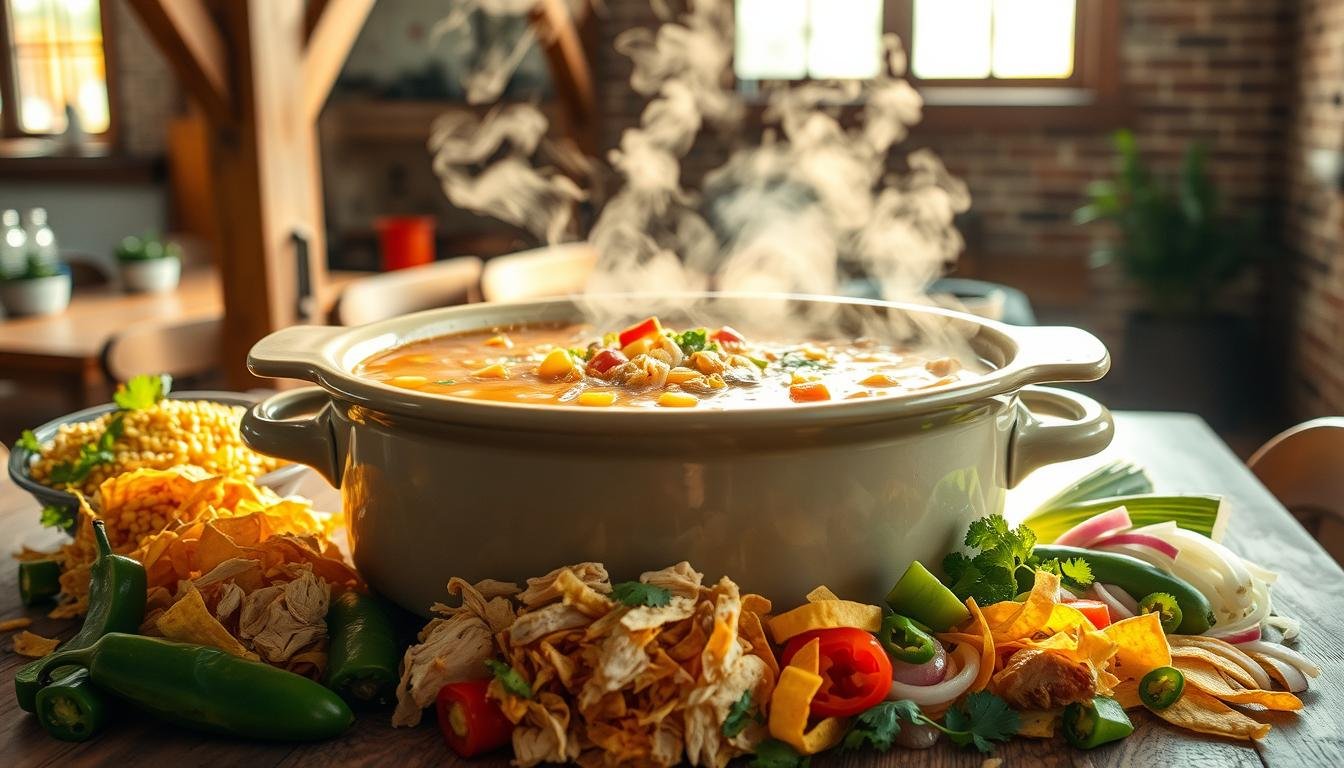 chicken tortilla soup crock pot