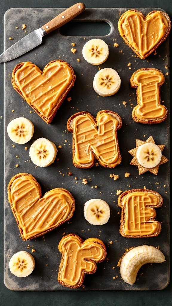 Peanut Butter and Banana Sandwiches