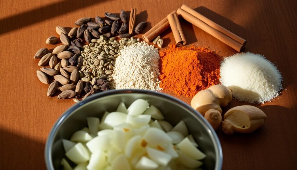 spices and ingredients for cooking