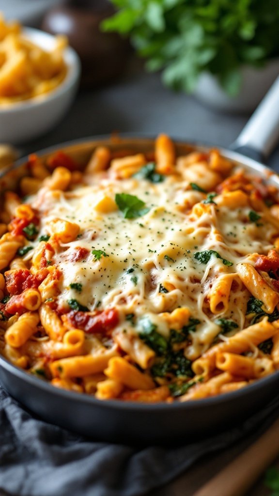 Baked Ziti with Spinach and Ricotta