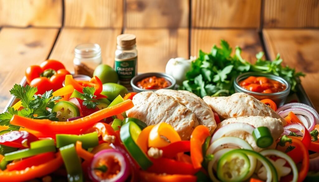 sheet pan chicken fajitas ingredients