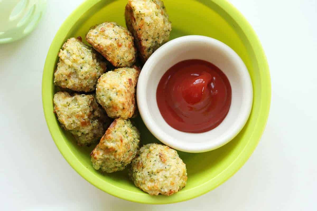 Homemade broccoli tots healthy