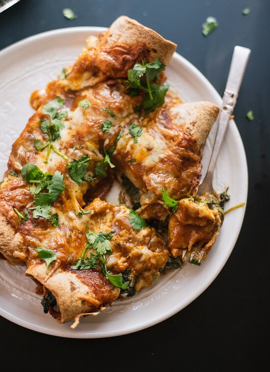Spinach artichoke enchiladas kid-friendly
