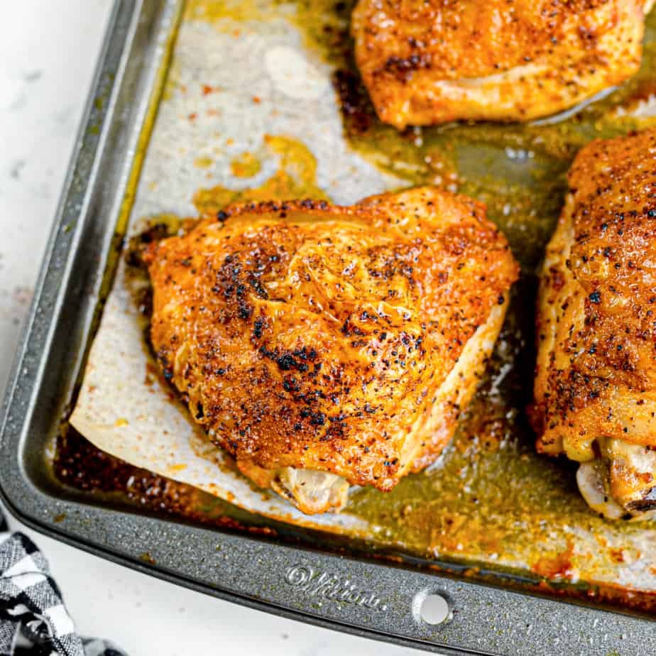 Crispy Baked Chicken Thighs
