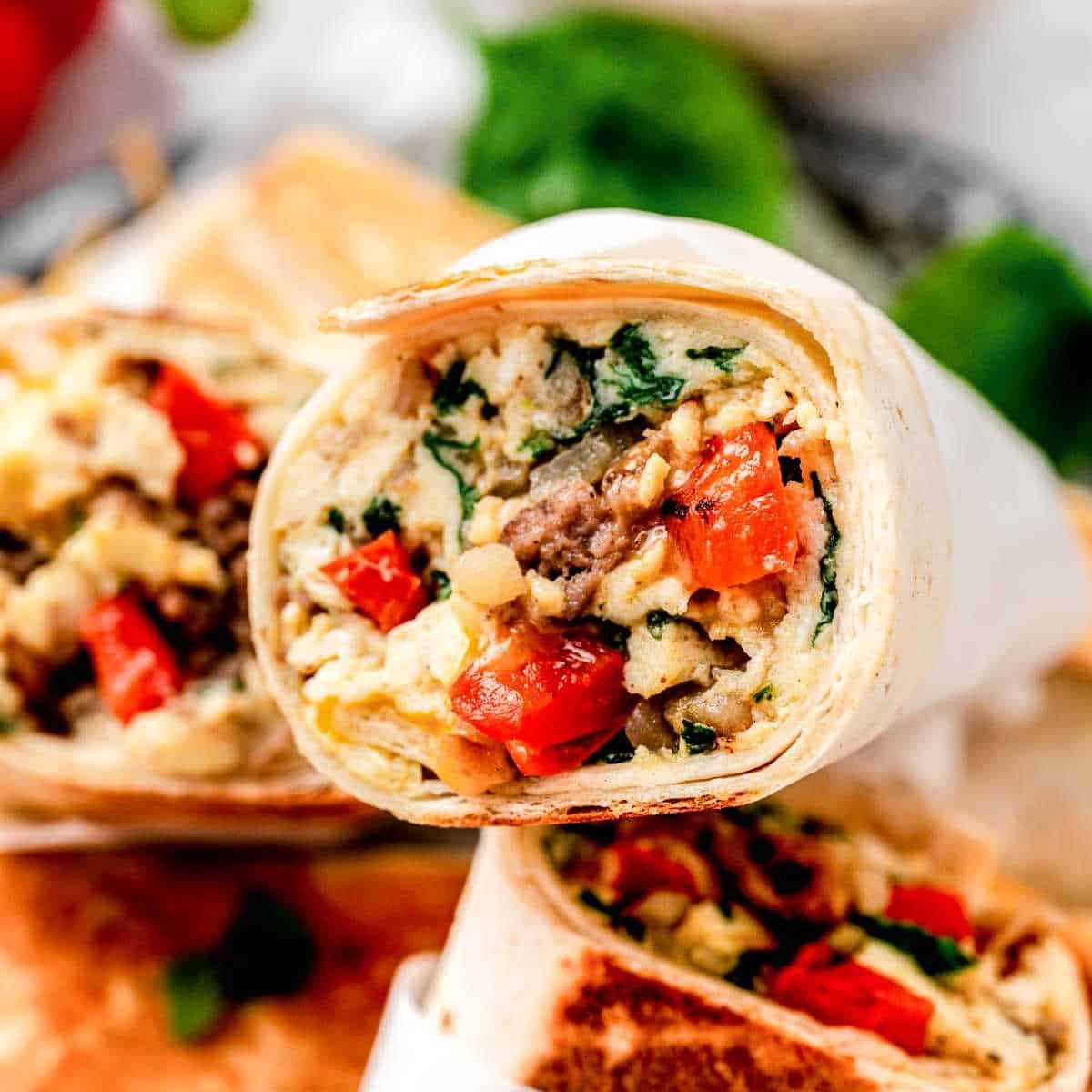 High Protein Breakfast Burrito