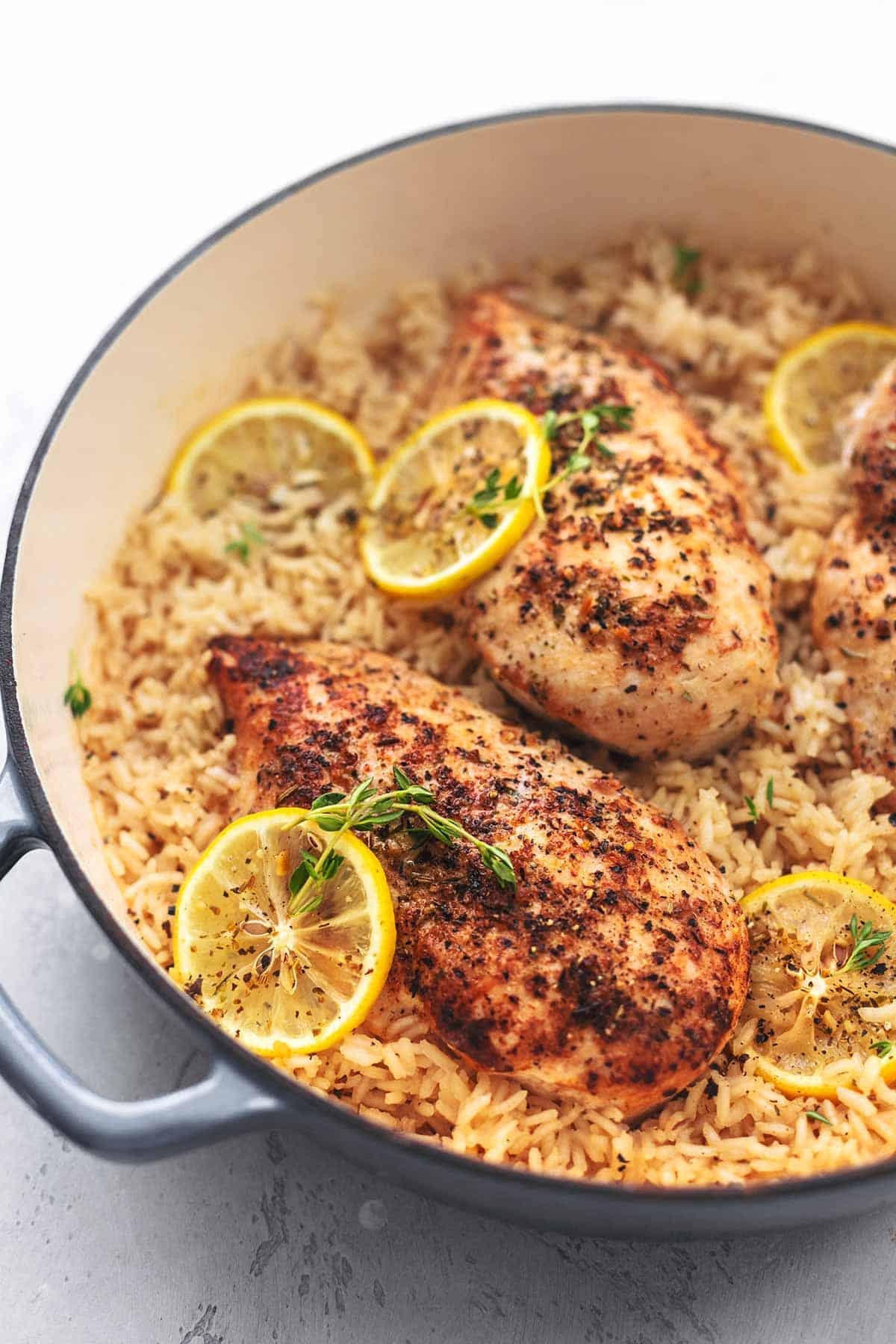 One Pot Lemon Herb Chicken & Rice
