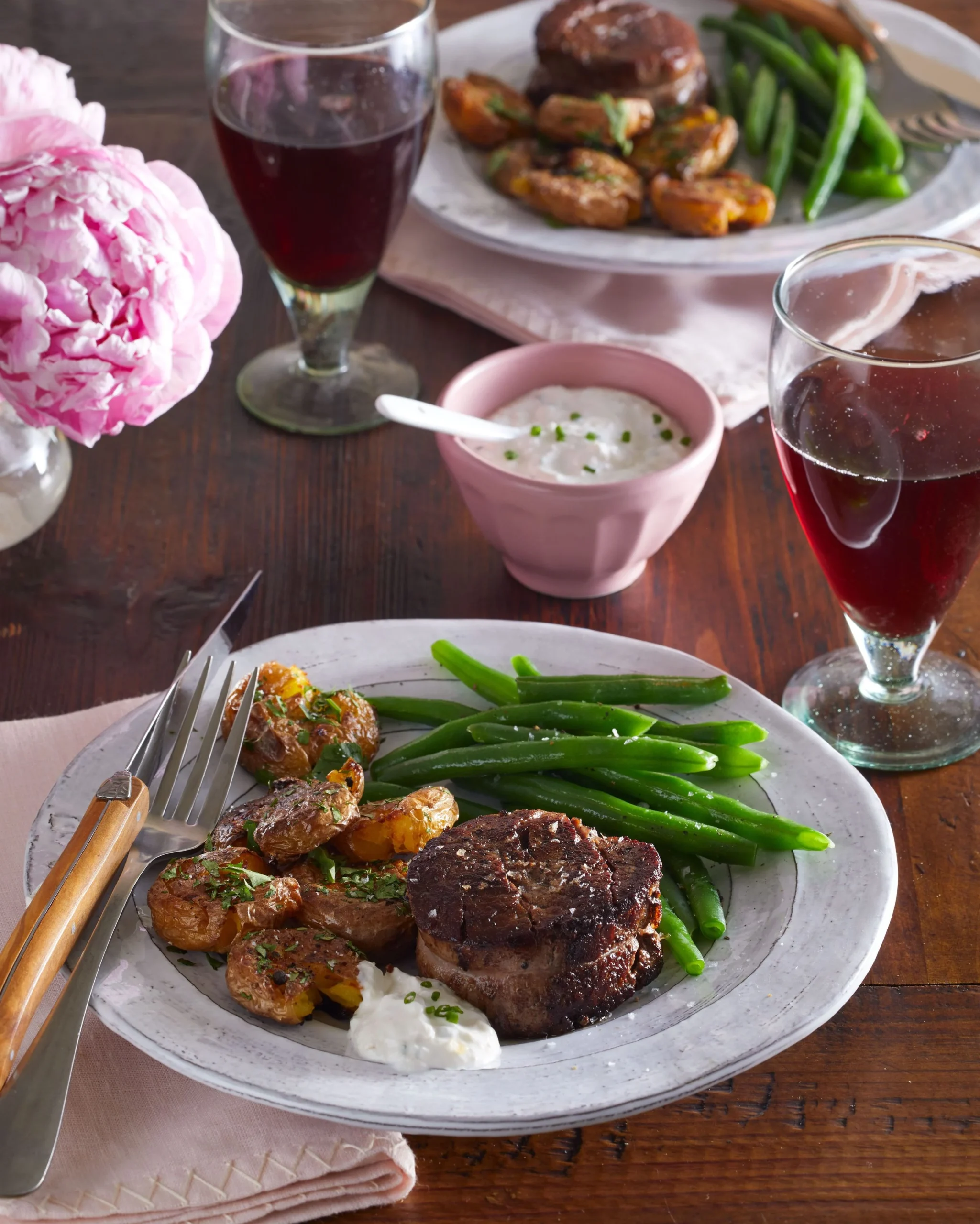 Vegetarian dinner for two