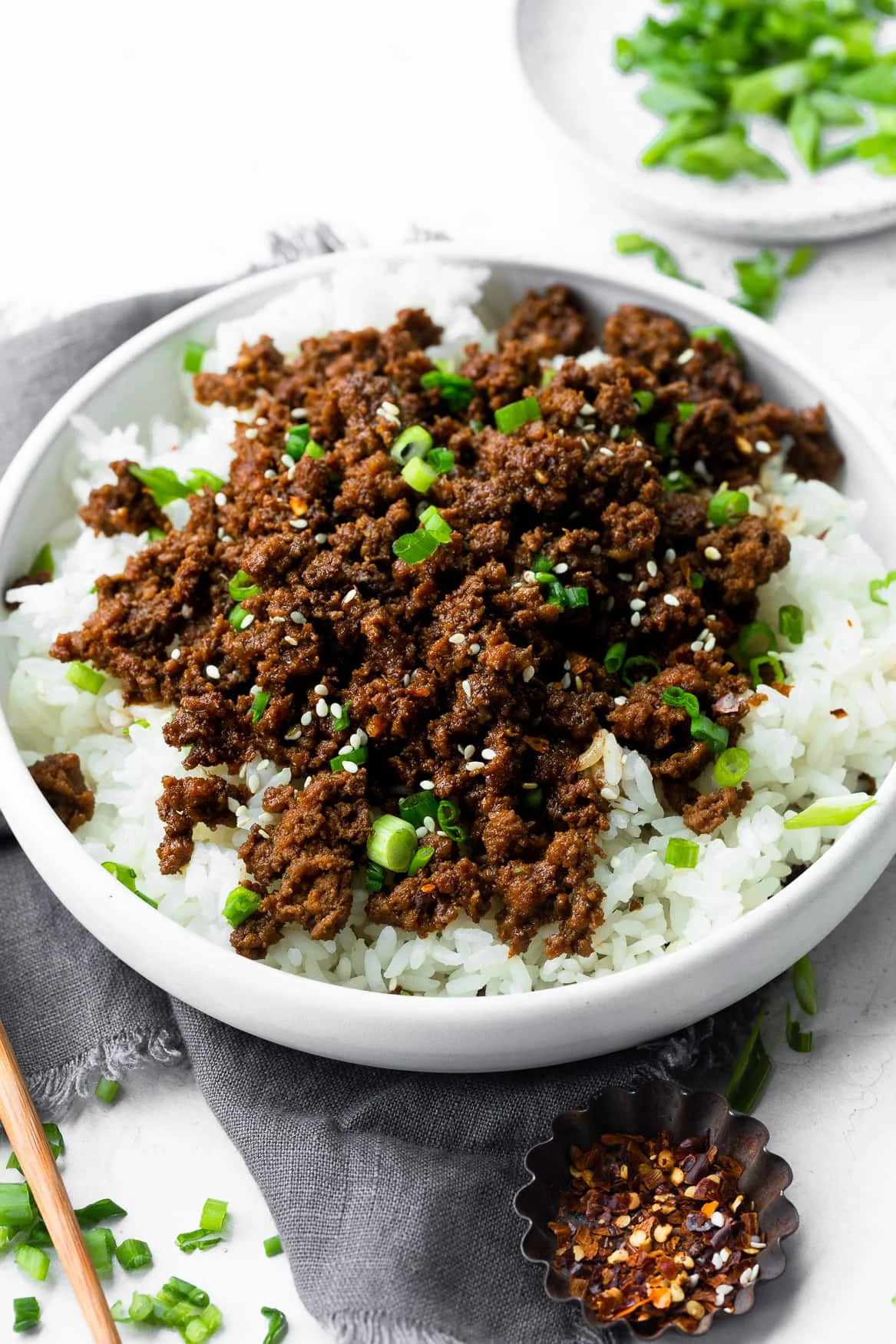 Korean ground beef bowl