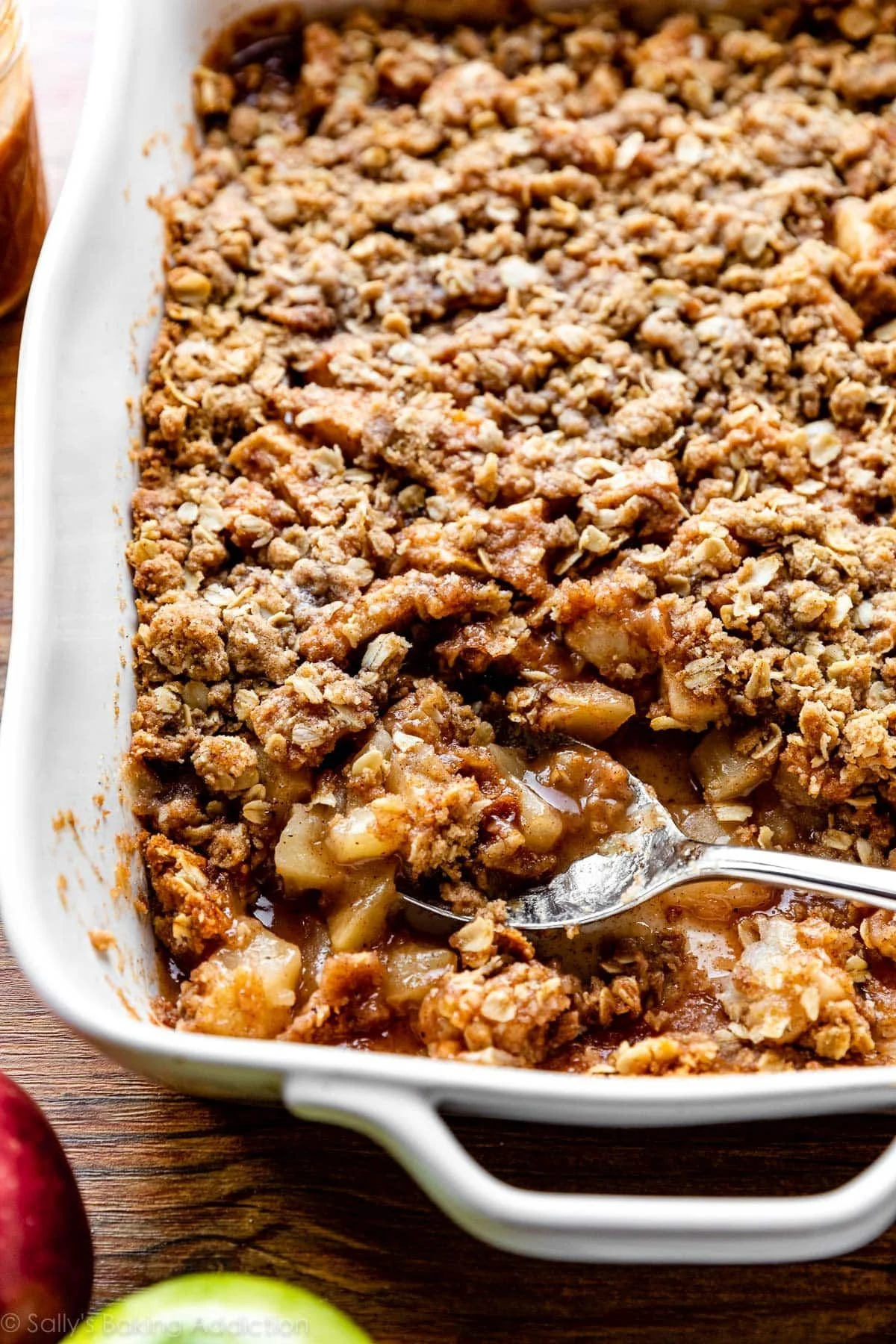 Classic Apple Crisp with oat topping