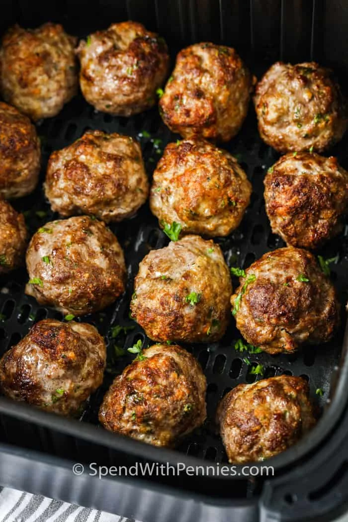 Air Fryer Beef Meatballs