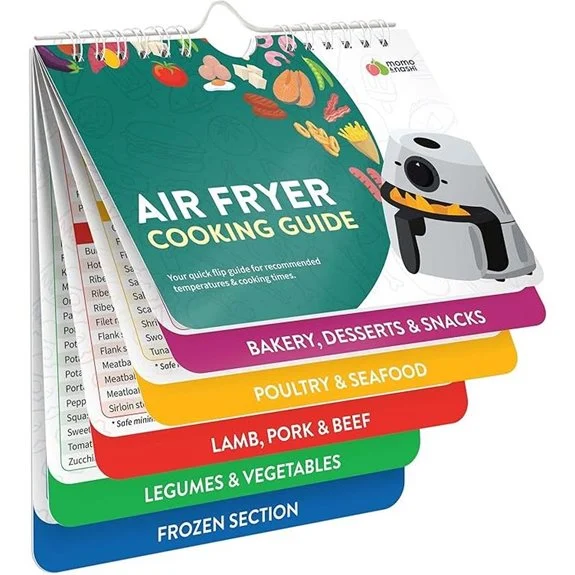 Air Fryer Cheat Sheet Magnets & Cookbook