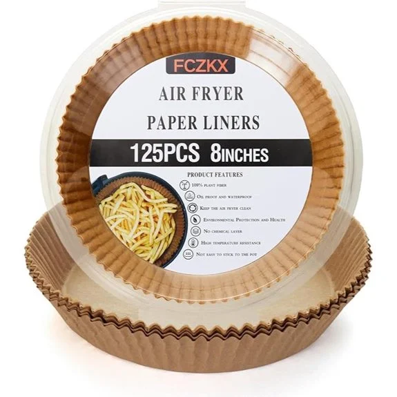Air Fryer Paper Liners 125Pcs 8-Inch Round