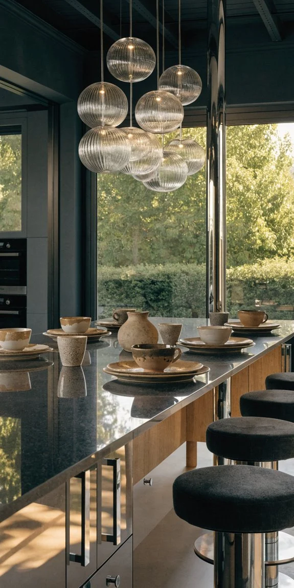 bar height dining with stools island