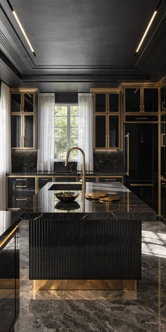 black and gold countertops luxe impact