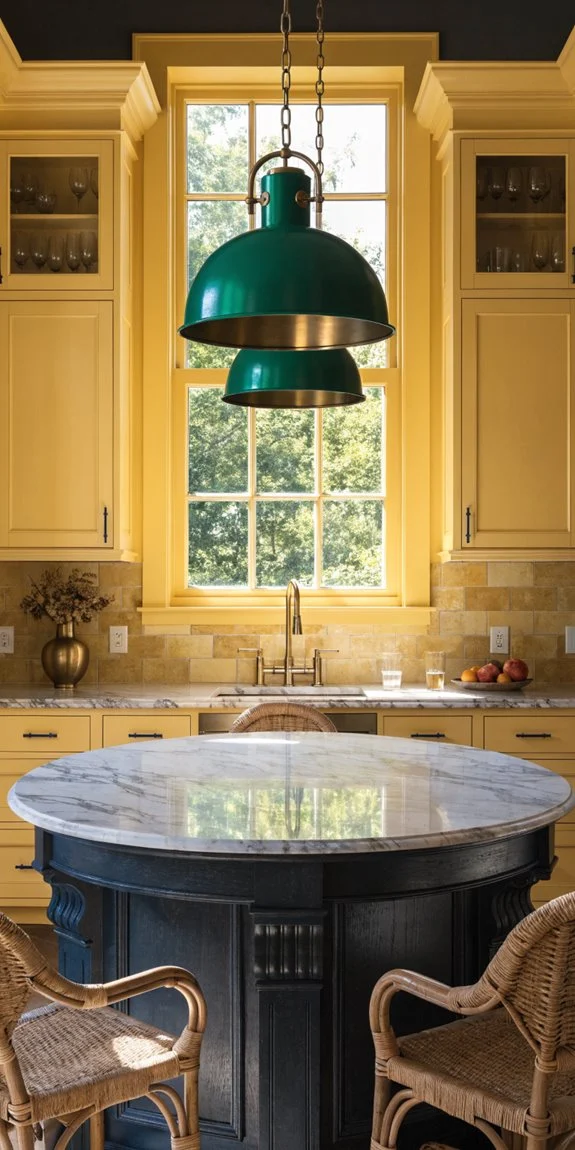 bold accents elevate butter yellow kitchens