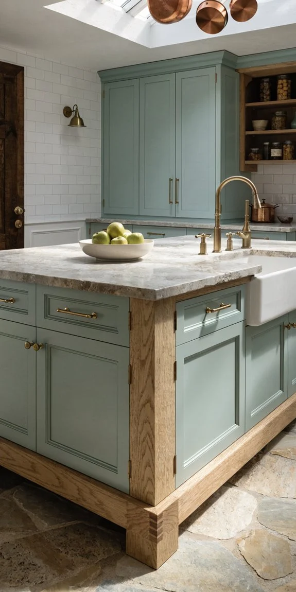 bold focal point for cottage kitchen