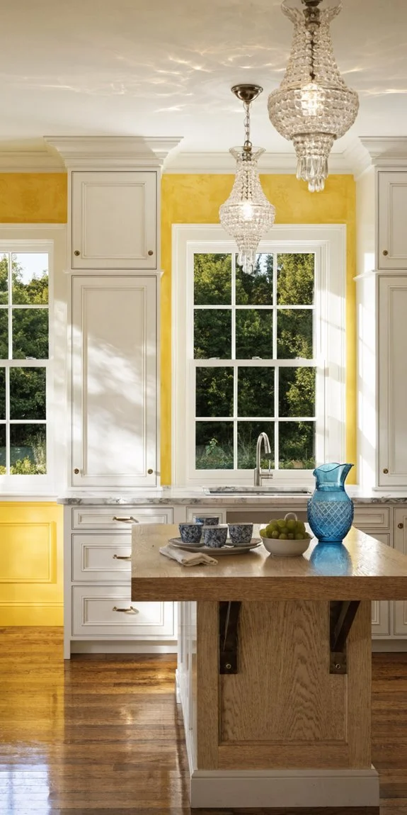 bright yellow via layered lighting