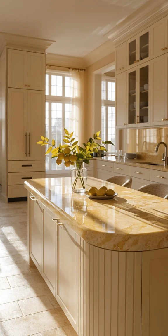 butter yellow unifies open kitchens