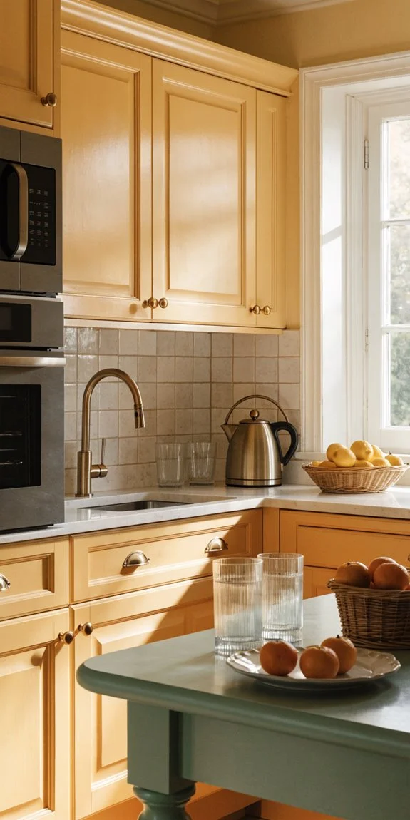 butter yellow with calming neutrals and accents