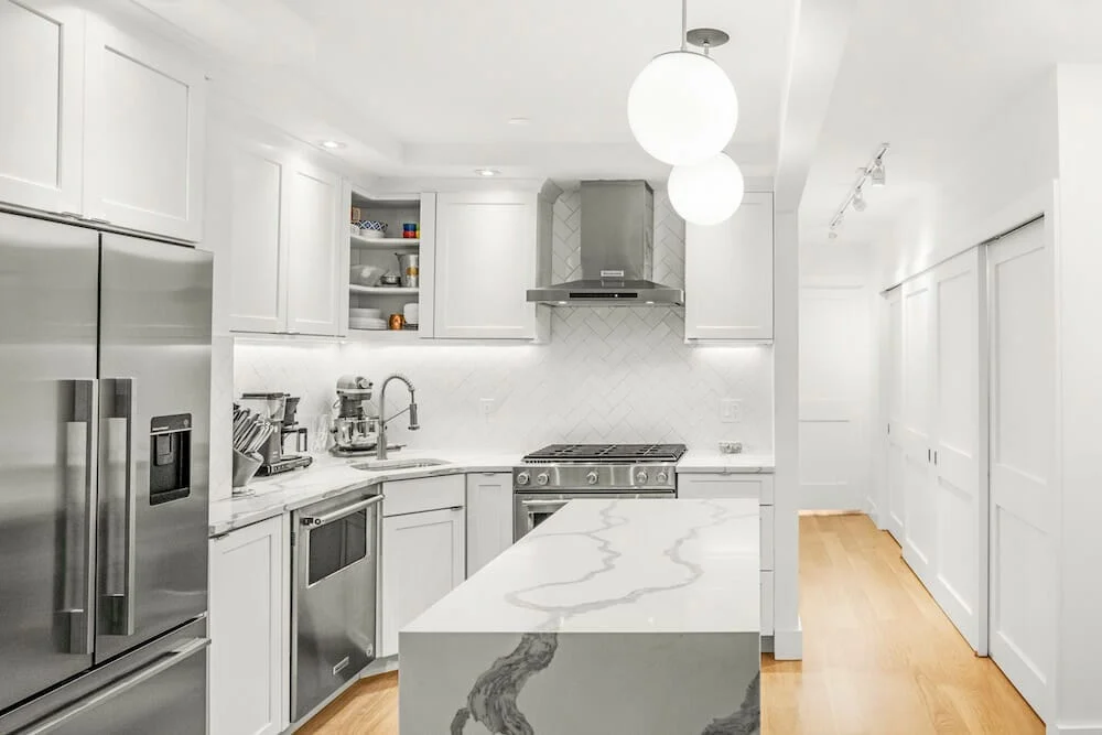 White kitchen island inspiration