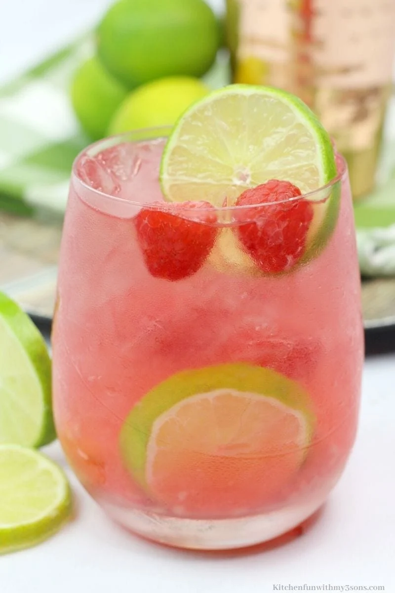 Honey Raspberry Lime Rickey