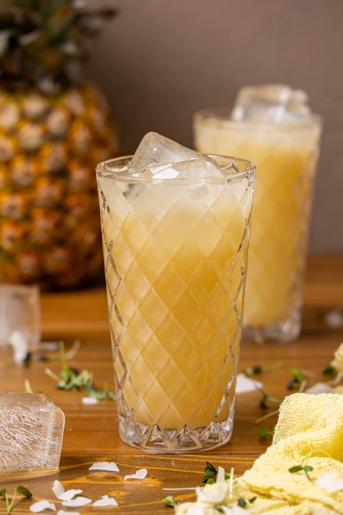 Sparkling Pineapple Coconut Drink
