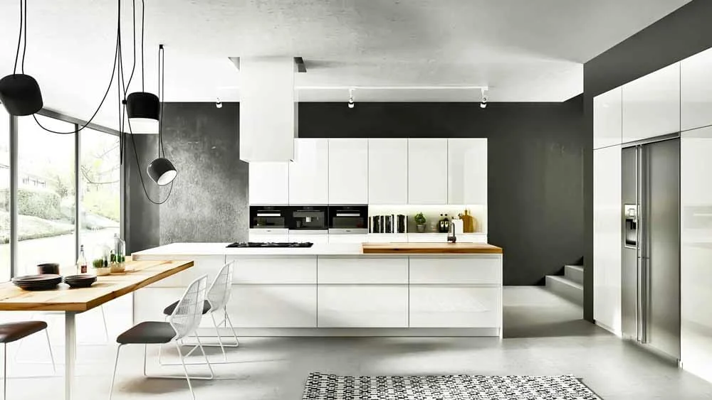 Luxury white kitchen cabinets