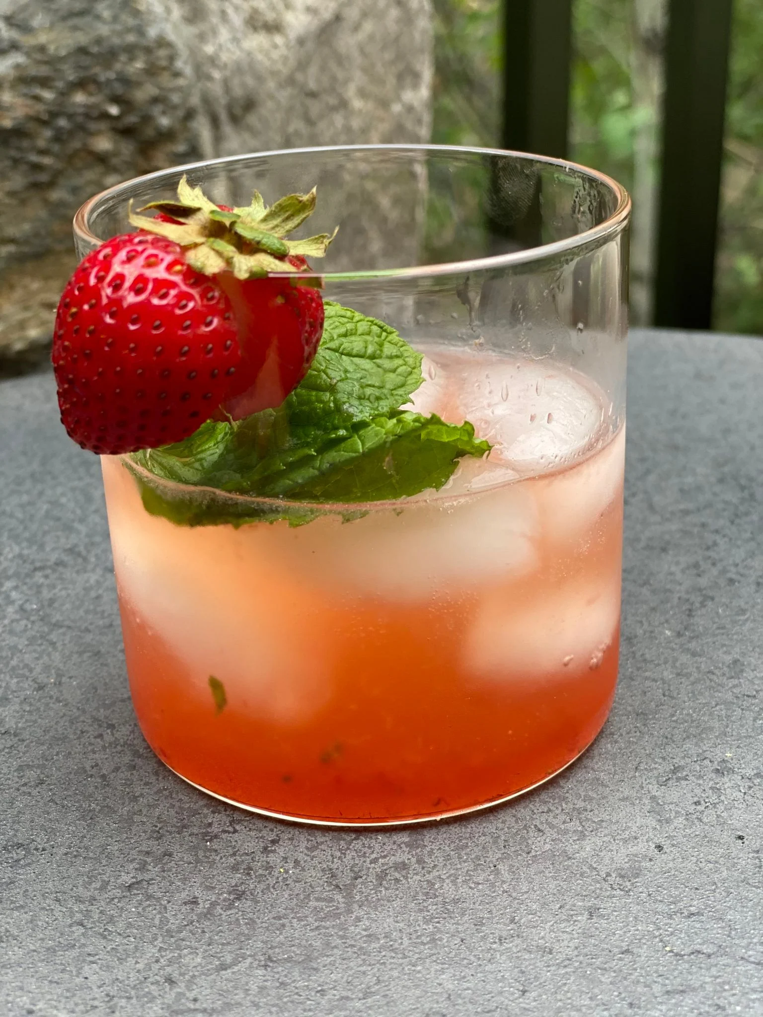 Sparkling Strawberry Basil Smash