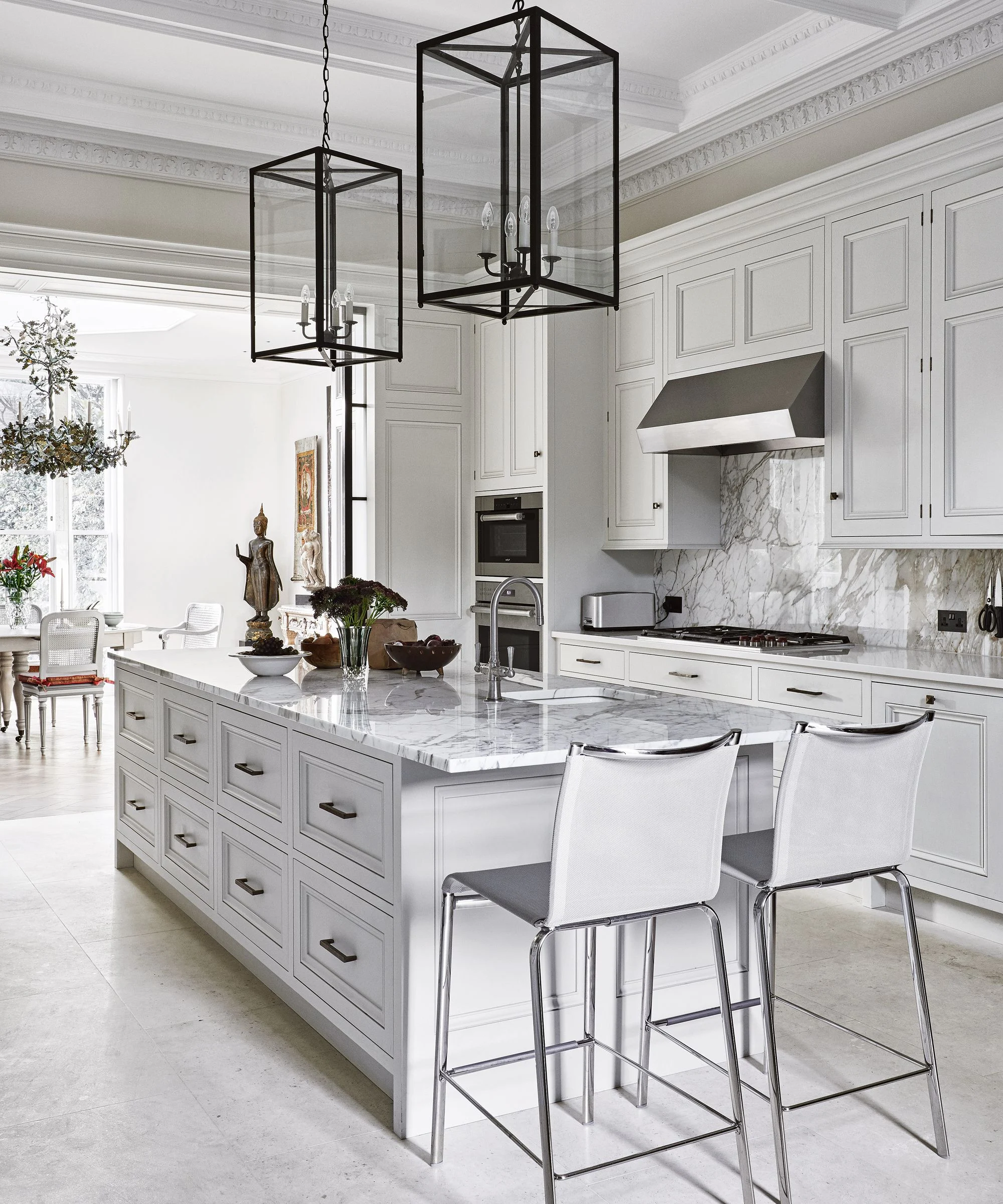 Contemporary modern white kitchen