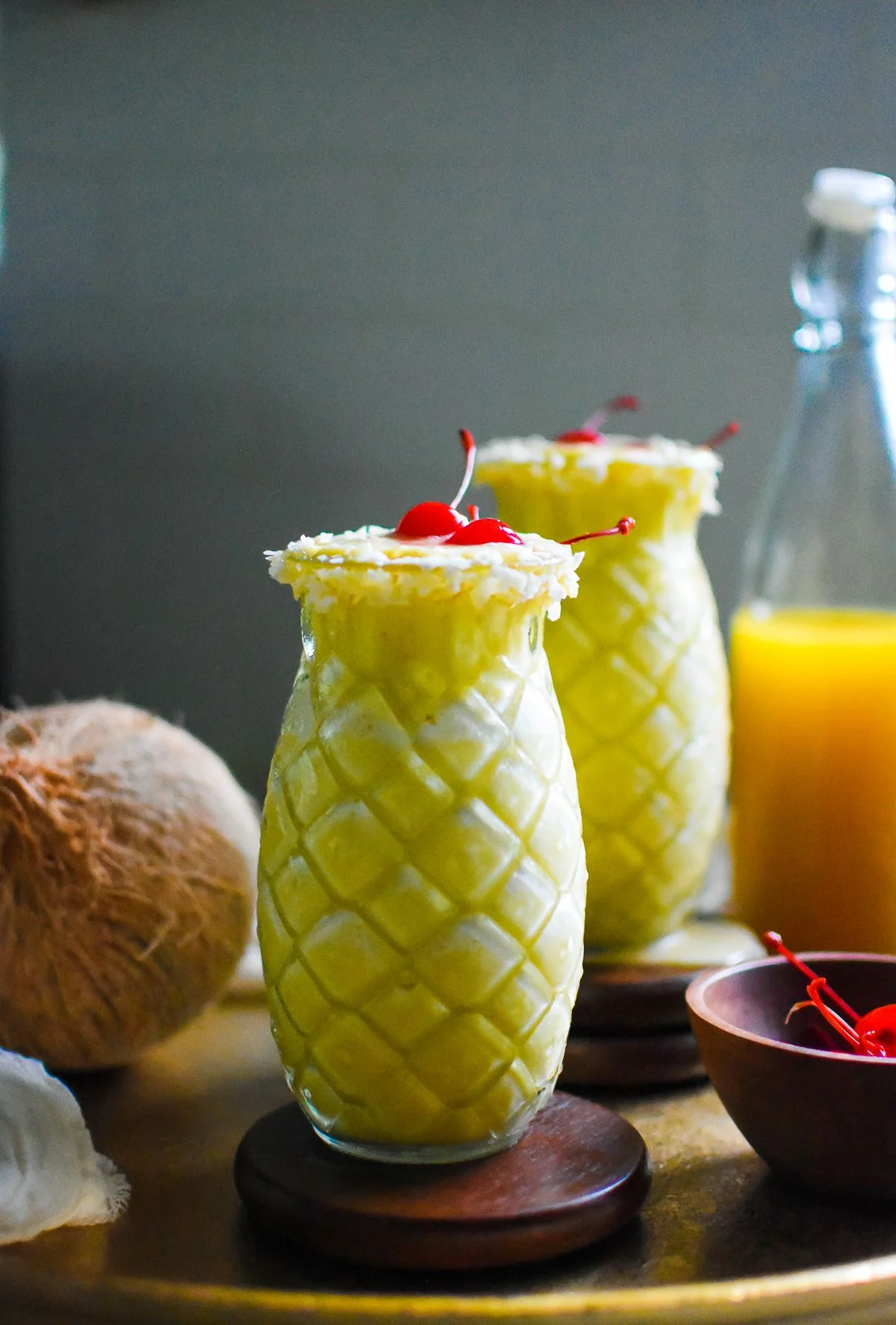 Frozen Piña Colada Mocktail