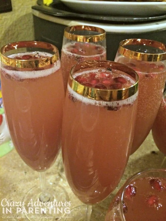 Orange Pomegranate Sparkling Cranberry Mocktail