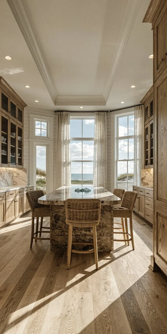 coastal kitchen smart lighting