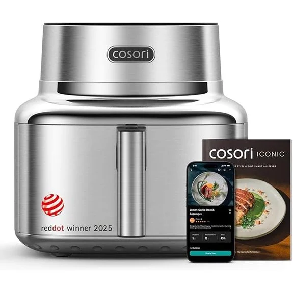 Cosori 6.5 Qt Stainless Air Fryer with Ceramic Coating