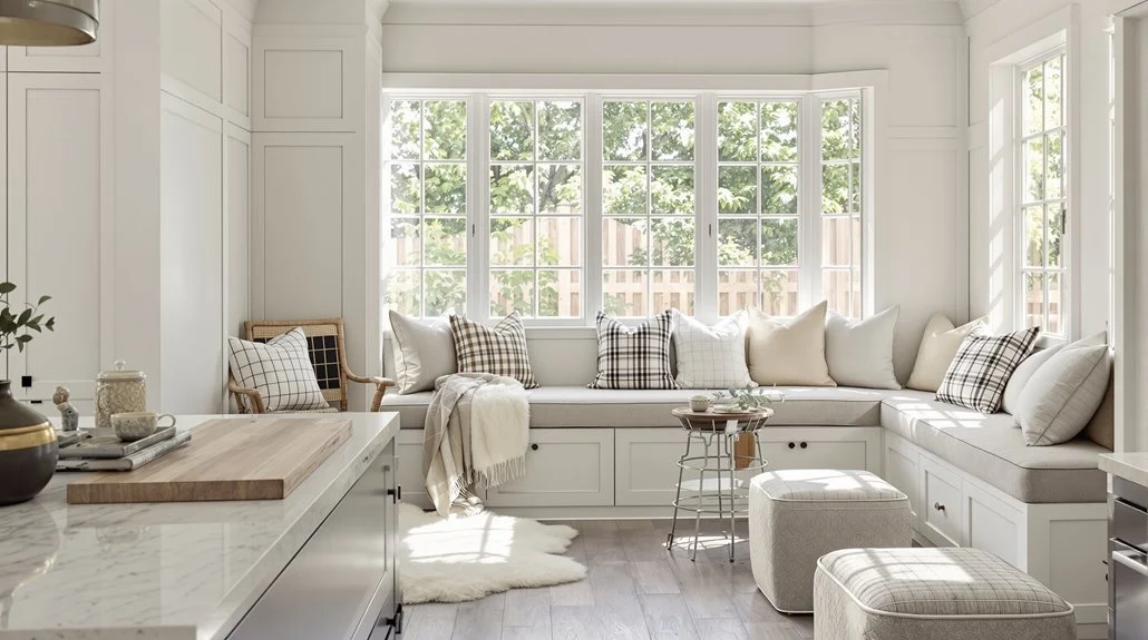 cozy kitchen bench seating ideas