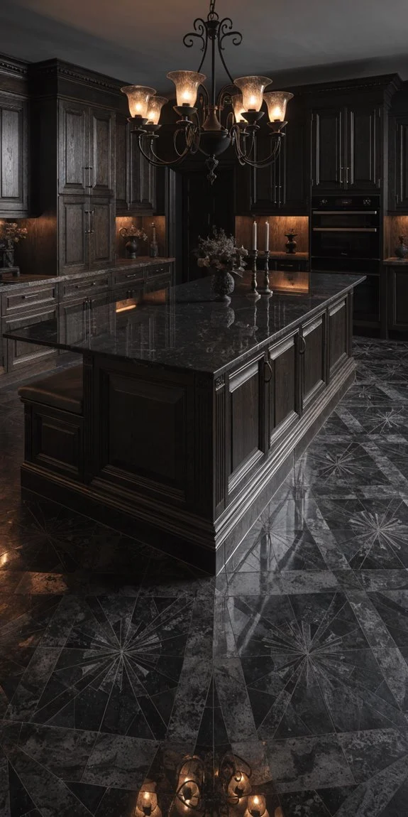 deep moody gothic flooring