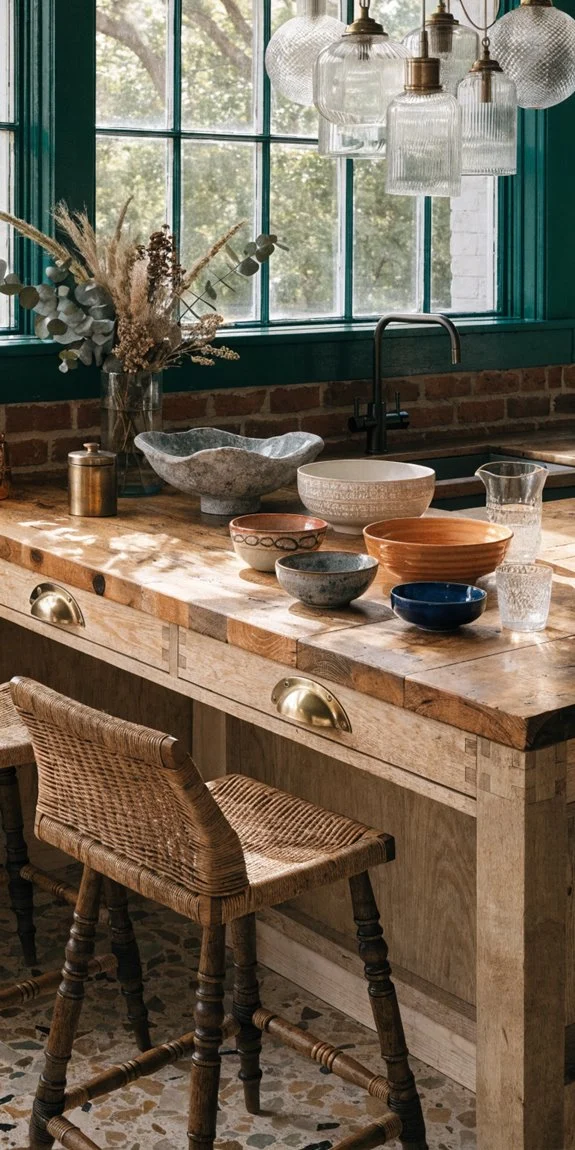 eclectic kitchen personal layered flair