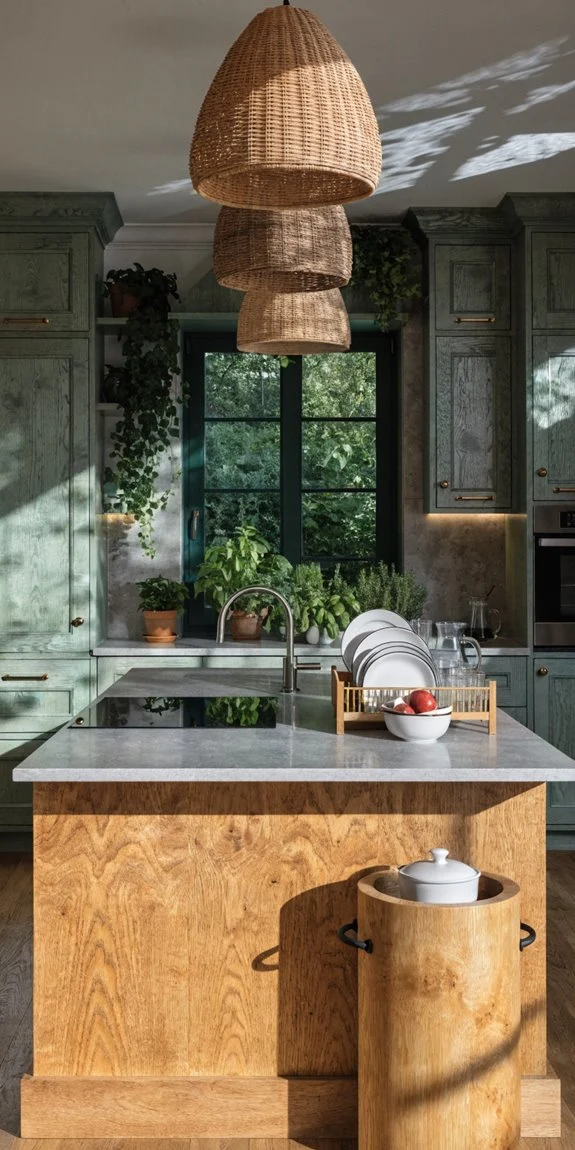eco friendly kitchen island design