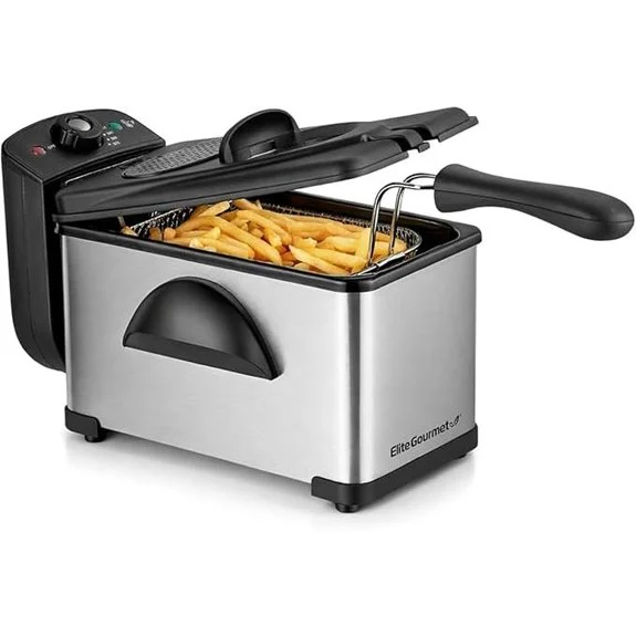 Elite Gourmet EDF2100 Immersion Deep Fryer 2 Quart