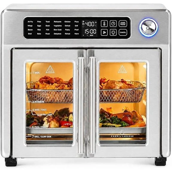 Emeril Lagasse 26QT French Door Air Fryer Toaster Oven