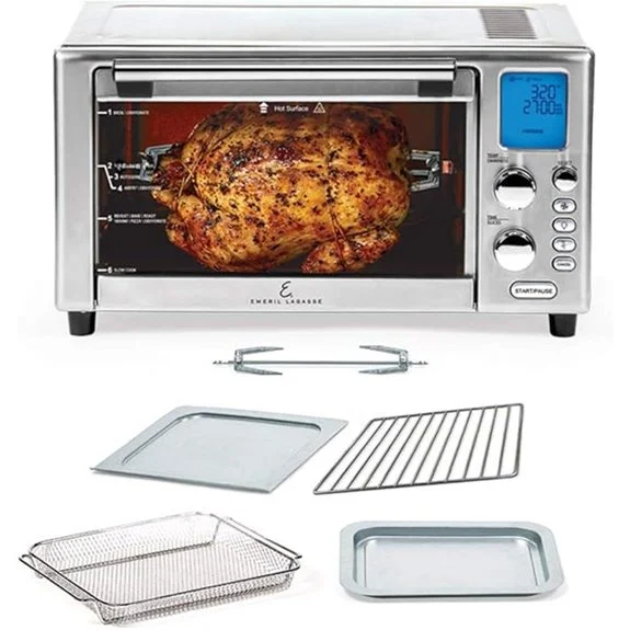 Emeril Lagasse 360 Stainless Steel Air Fryer 9-in-1