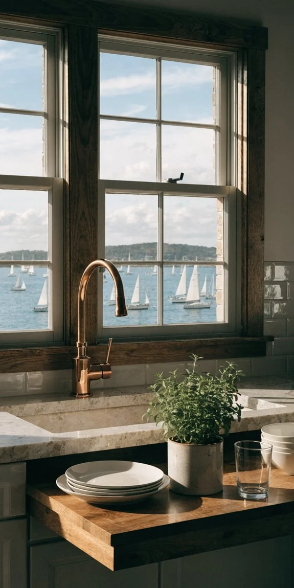 folding countertop over sink