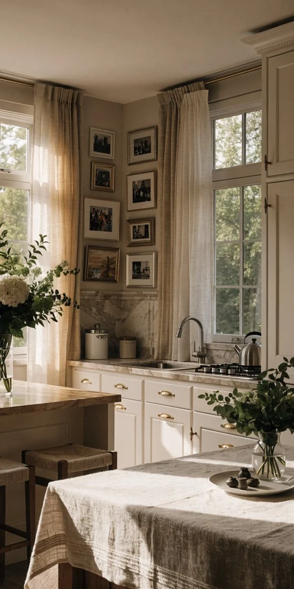 gallery wall of personalized kitchen memories