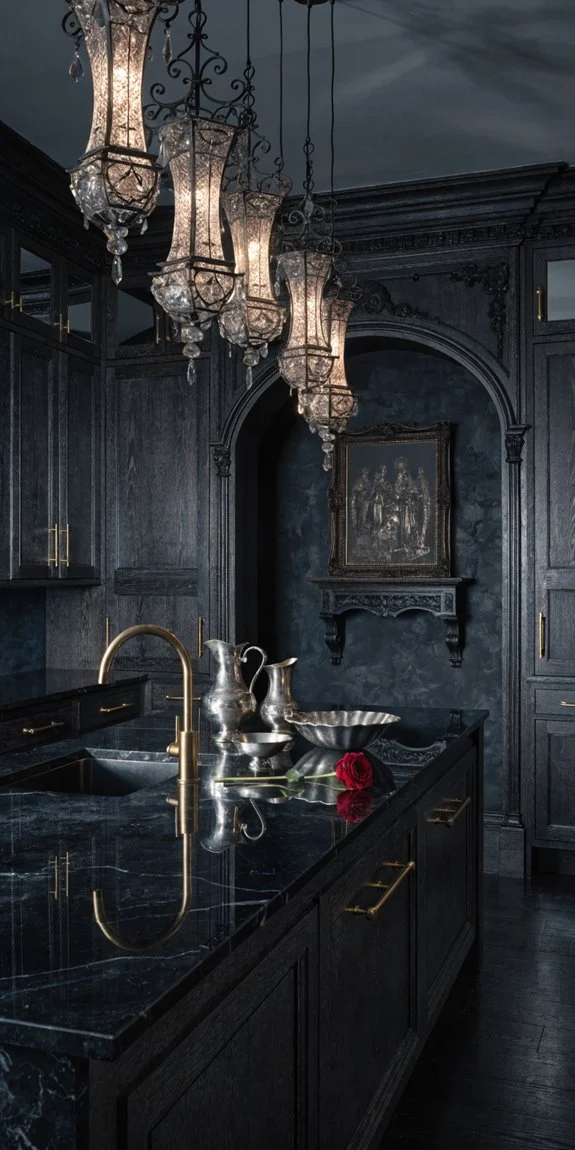 gothic kitchen centerpiece artwork