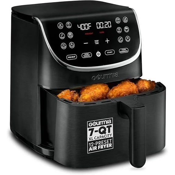 Gourmia 7 Qt Air Fryer with LED Presets