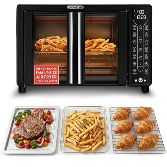 Gourmia French Door Air Fryer Toaster Oven