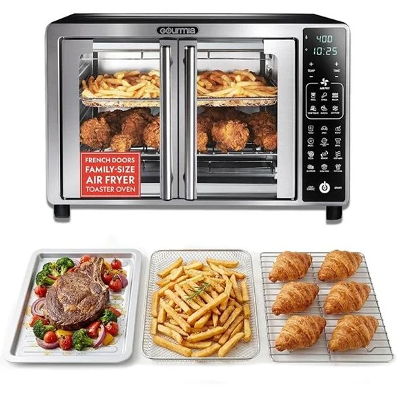 Gourmia Air Fryer French Door Toaster Oven