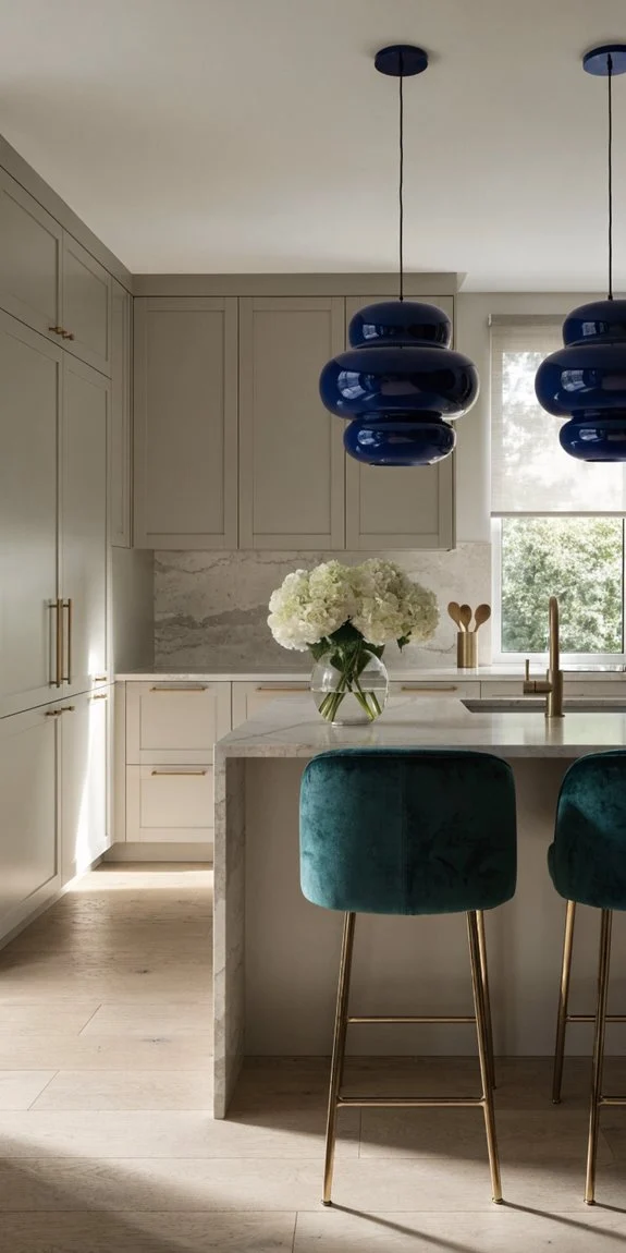 greige with bold accents