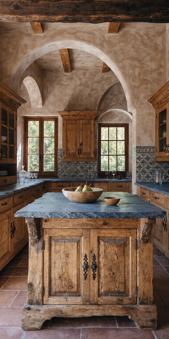 handcrafted cabinets infuse character and warmth