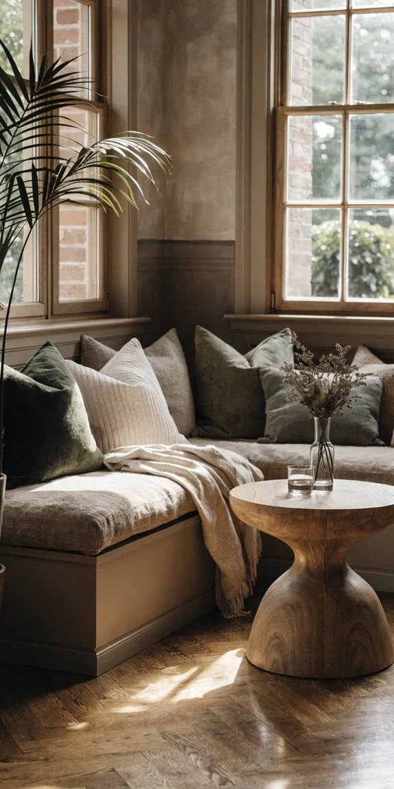 l shaped benches maximize corner spaces
